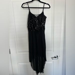 Speechless Sequin Top High-Low Dress Size M